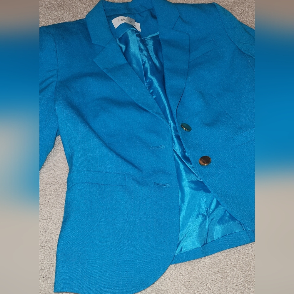 Bright Blue Suit Blazer